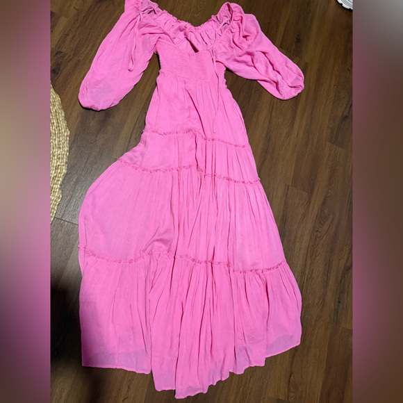 FREE PEOPLE
You're A Jewel Maxi pink rare spring boho casual resort revolve $148 - Picture 13 of 14